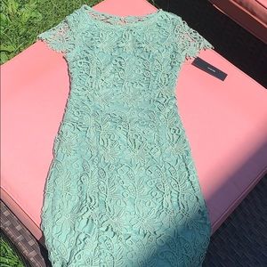 Sage Green Lace Dress
